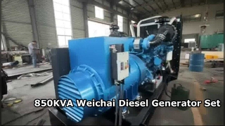 Remises sur volume sur les générateurs de type ouvert Weichai 850KVA | Directement de l'usine