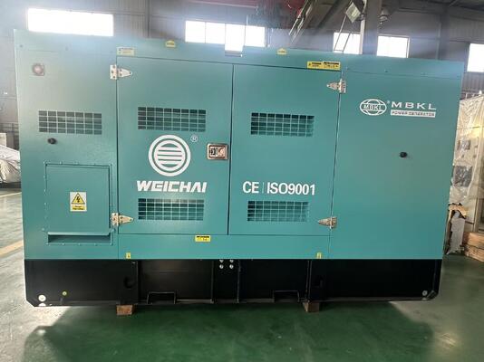 Un bon prix. Groupe électrogène diesel silencieux Weichai - 140KVA / 112KW, Construction robuste pour alimentation principale et de secours en ligne